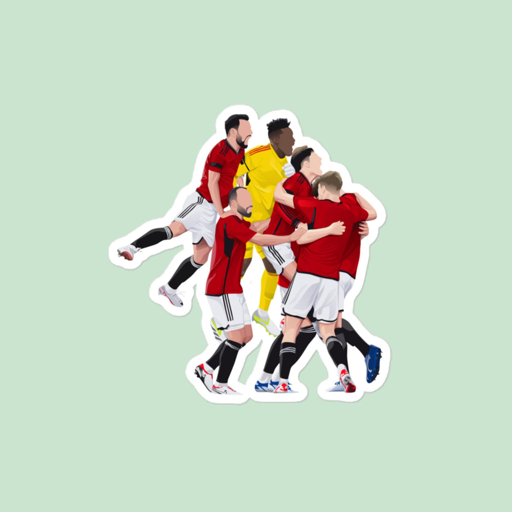 Manchester United Goal Celebration Sticker