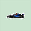 Williams Racing F1 car Sticker - Logan Sargeant Formula 1 car Sticker