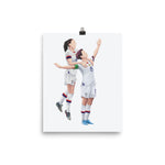 Megan Rapinoe and Alex Morgan USA Women Soccer Poster