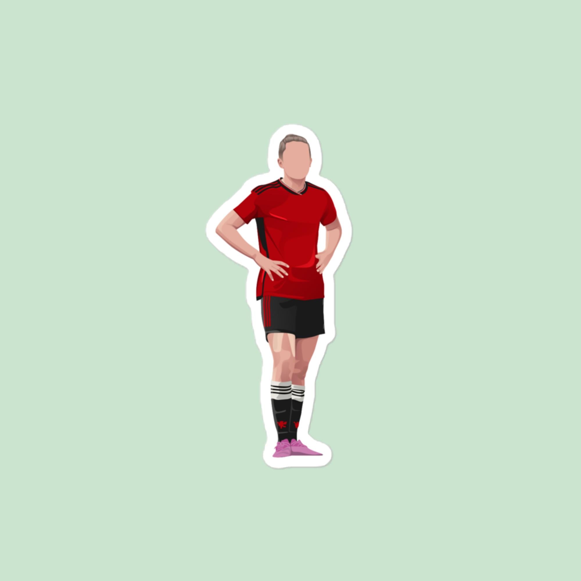 Ella Toone stickers - Man united Women football Sticker