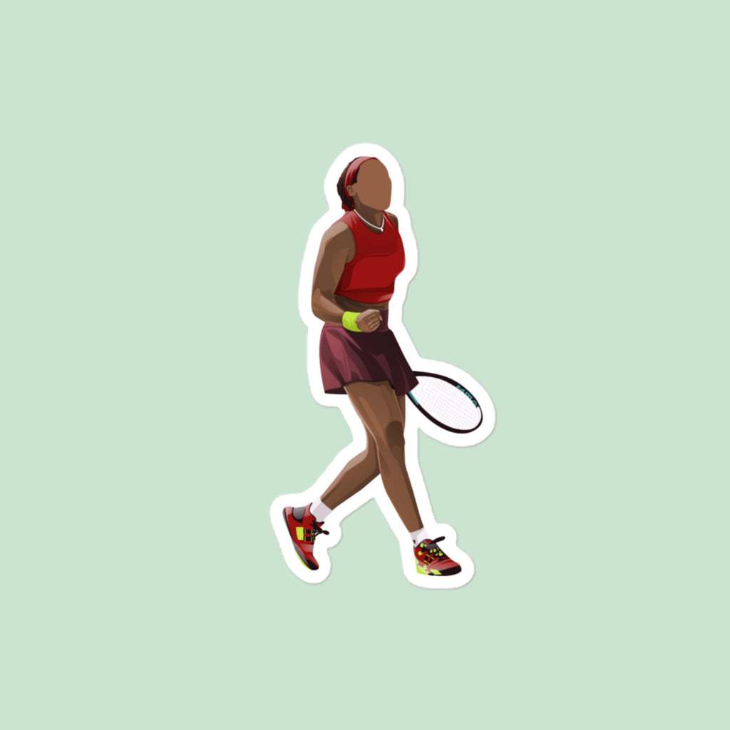 Coco Gauff Sticker - Women Tennis Sticker