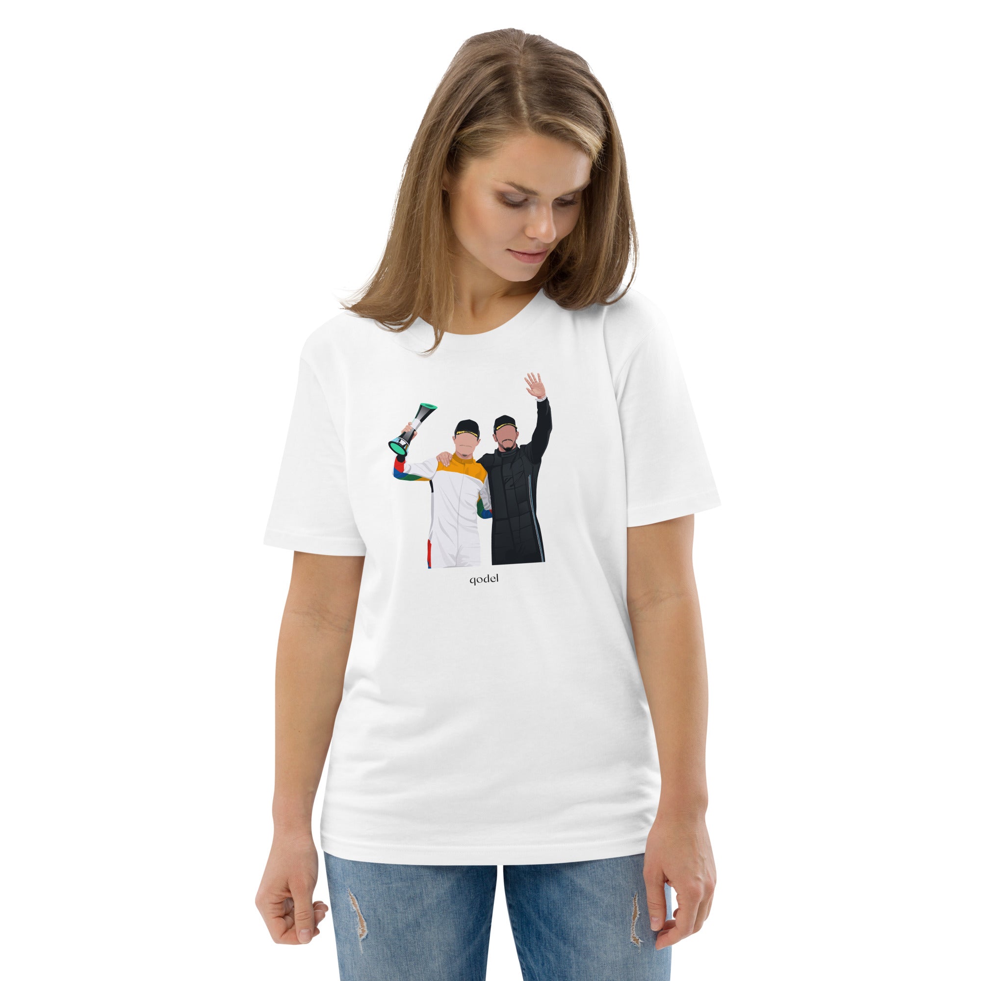 Lando Norris and Lewis Hamilton T-shirt Organic Cotton