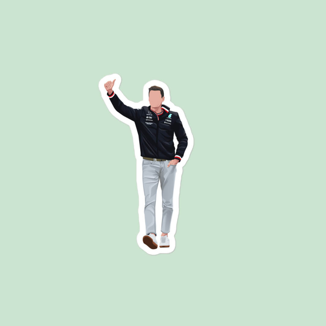 George Russell Sticker