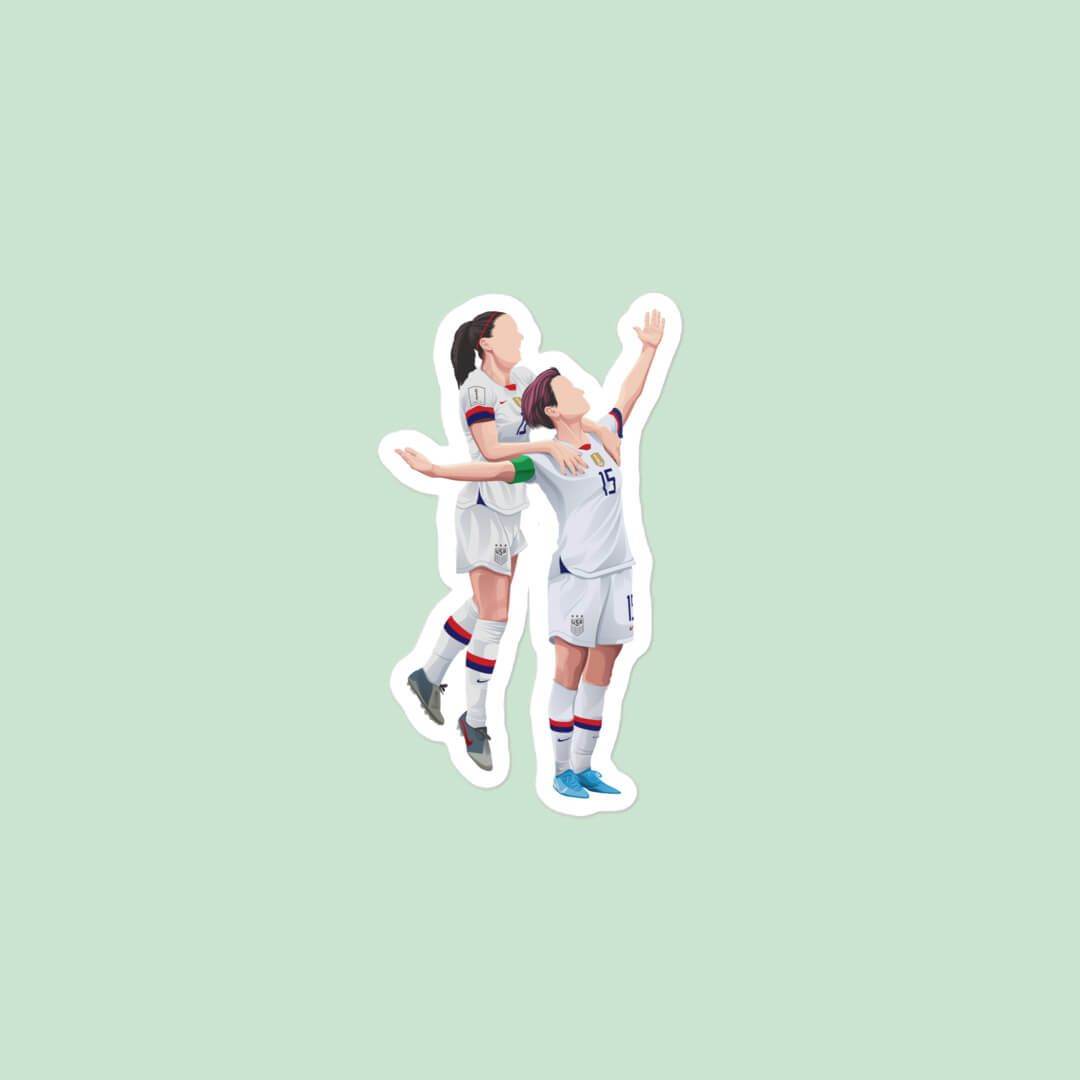 Megan Rapinoe and Alex Morgan Sticker