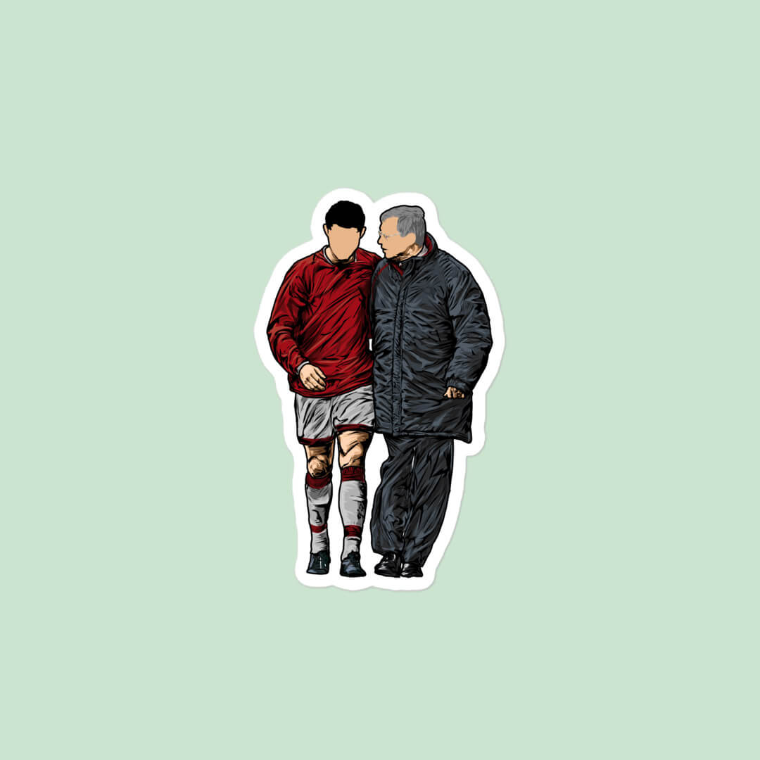 Ronaldo and Alex Ferguson Sticker