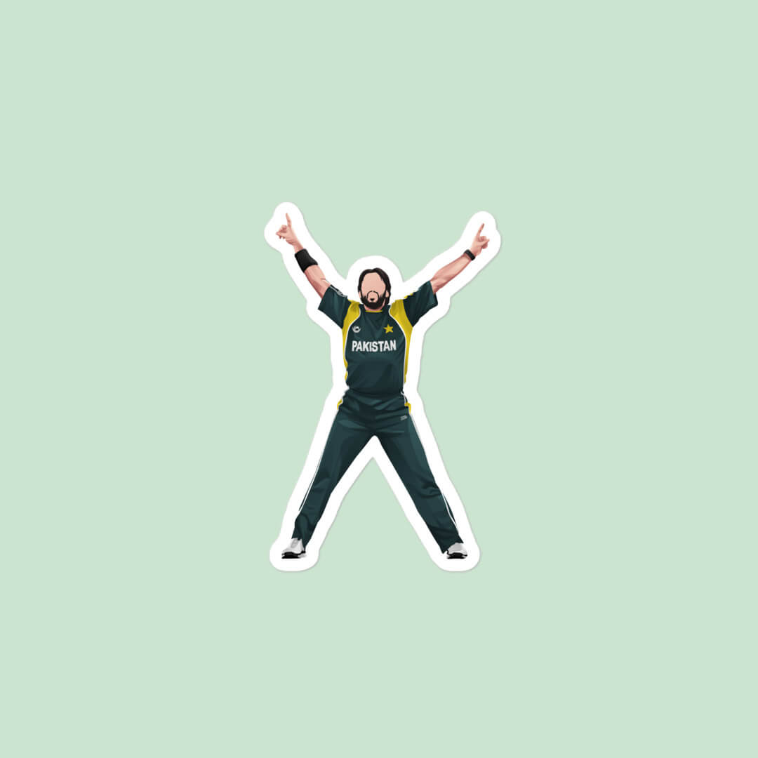 Shahid Afridi Sticker