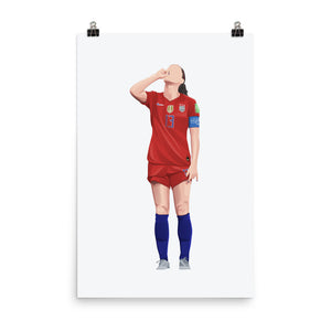 Alex Morgan USA Women's Football Poster