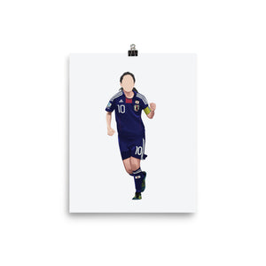 Homare Sawa Japan Women's Football Poster