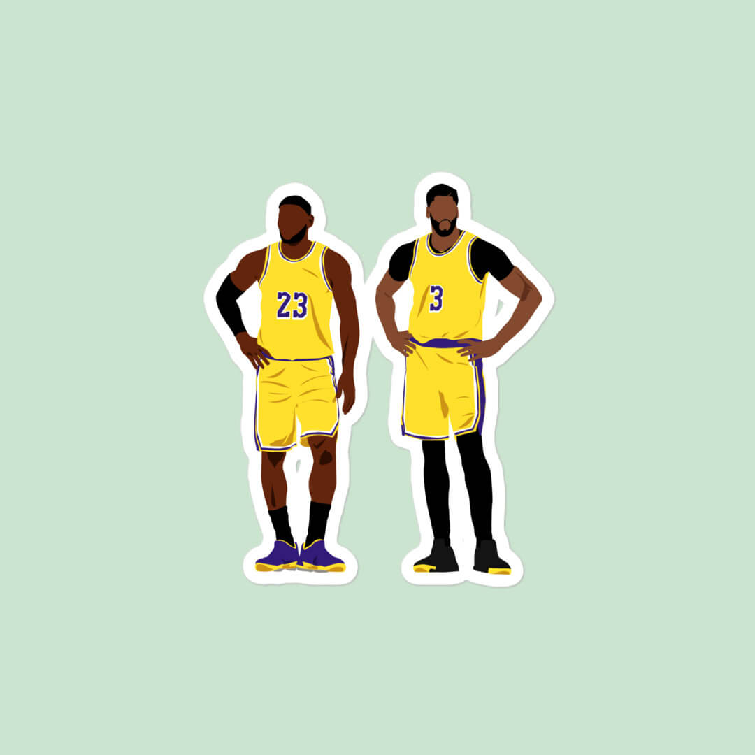 James and Davis Sticker